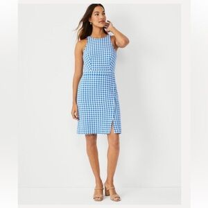 High neck gingham dress🦋🦋